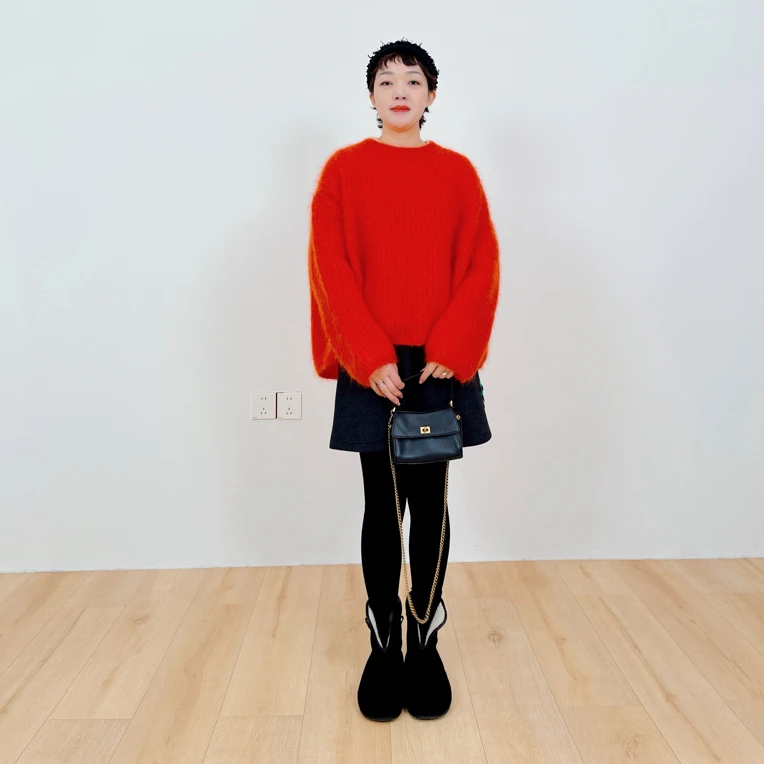 马海绒 - 慵懒套头毛衣