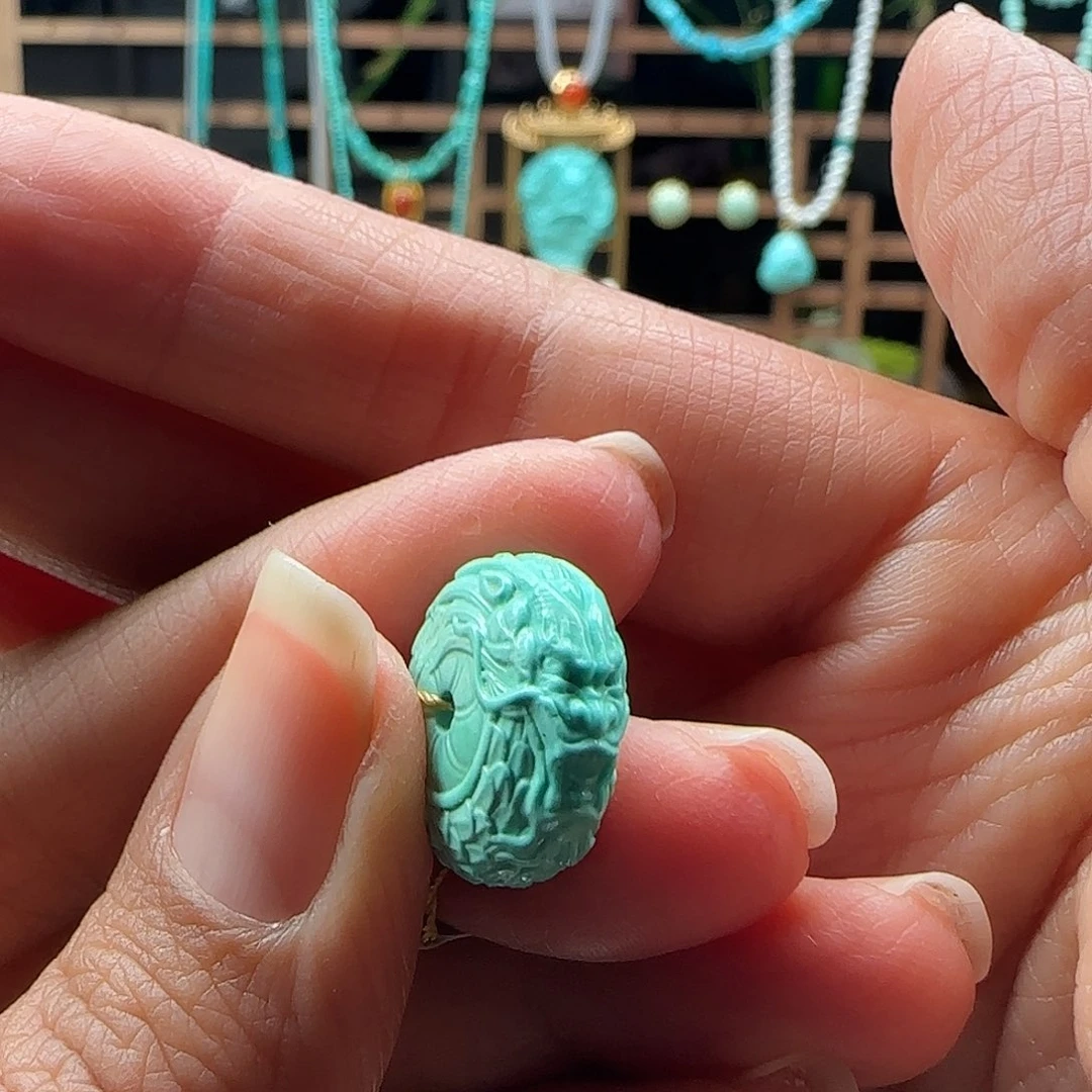 绿松石未镶嵌吊坠(不含链)