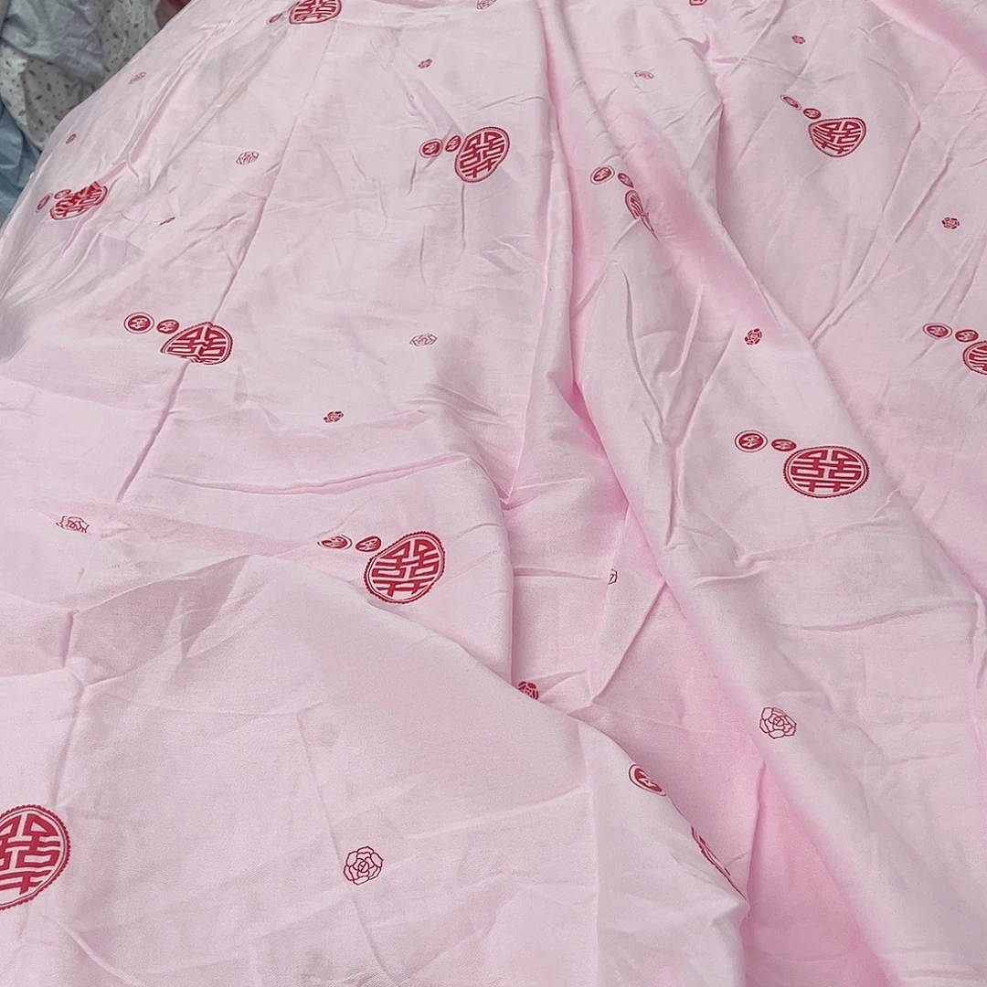 半***花17号纯棉包被布3.8米布头子