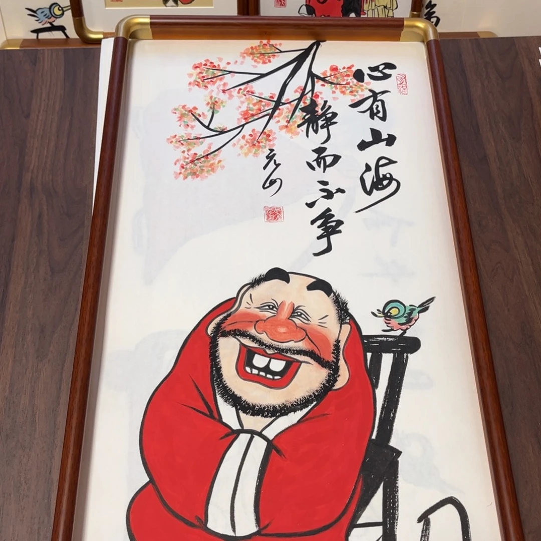 国画纯手绘禅意画作品