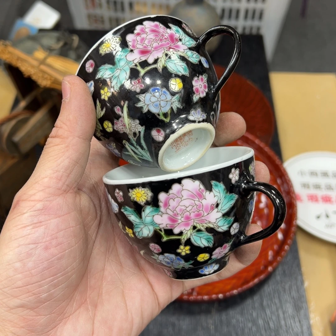 陶瓷日本中古工艺品摆件