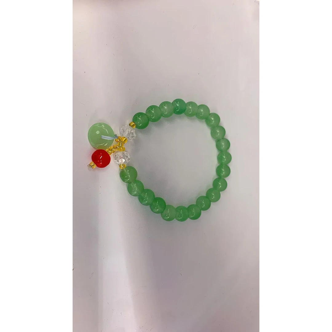 非金属树脂手链 莲藕绿色手串