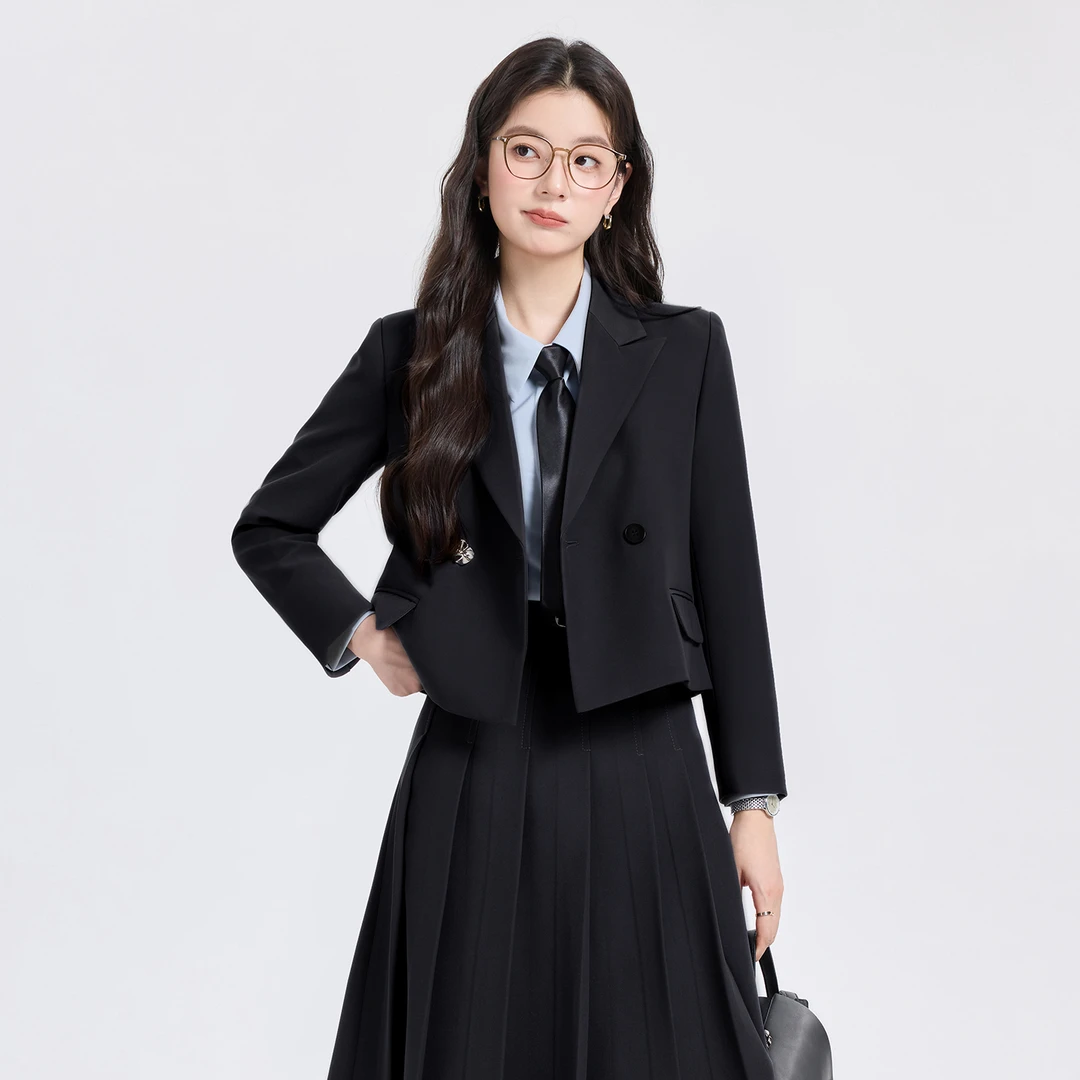 高端西装正装套装女春秋2025新款高级感小个子大学生面试西服外套