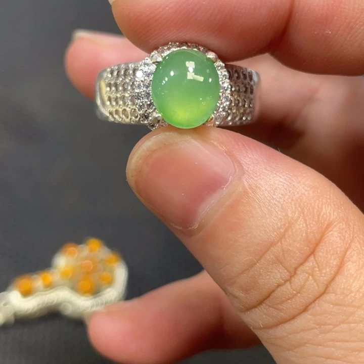 翡翠未镶嵌戒指缅甸天然翡翠