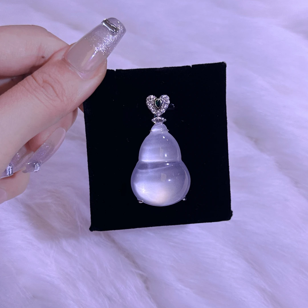 铜合金锆石吊坠 白富美大胖葫芦项链18