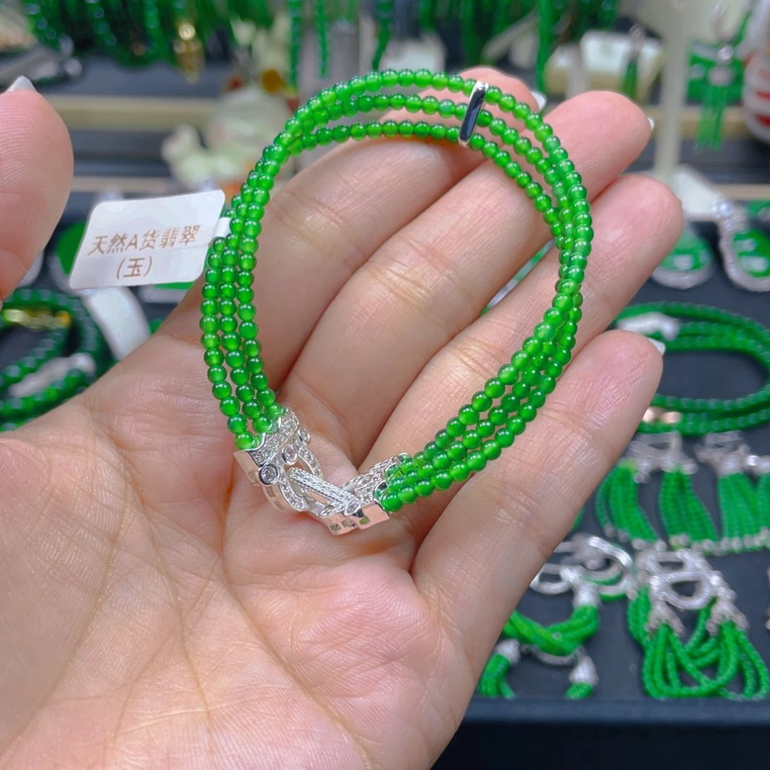 颈饰未镶嵌翡翠手链