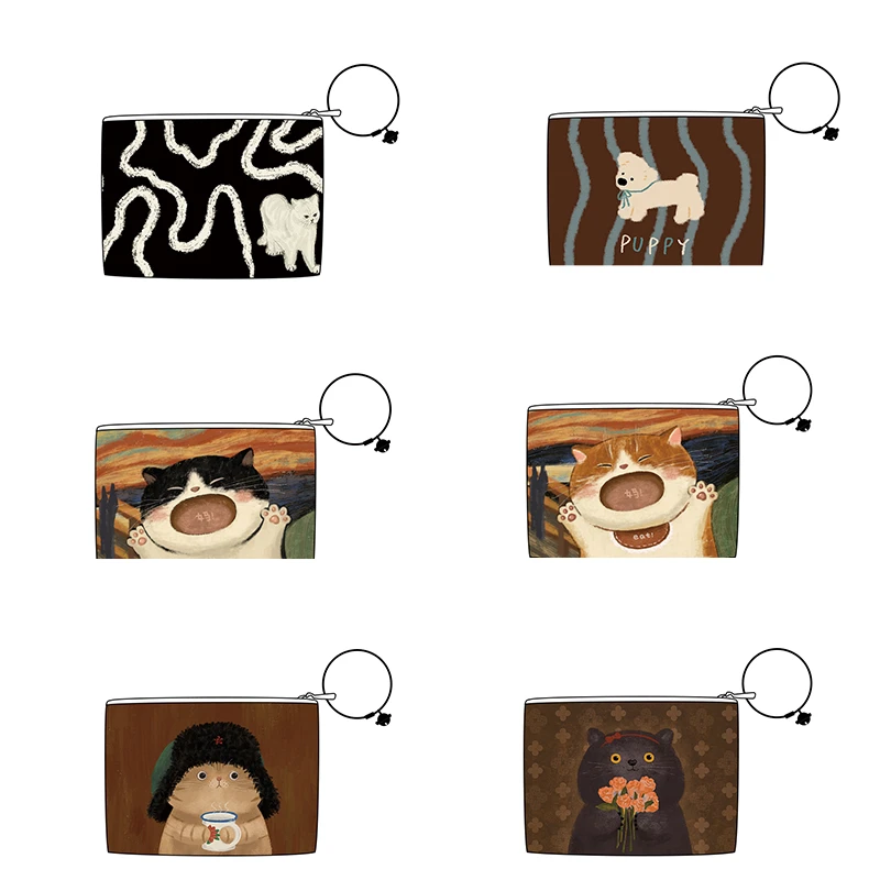 艺术鸭设计师铃铛卡包零钱包卡包便携口红包时尚化妆包
