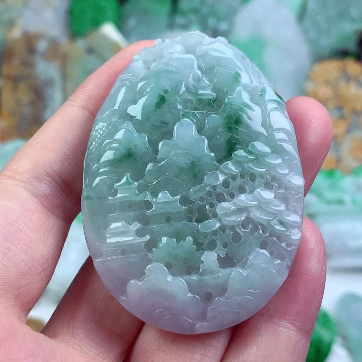 翡翠未镶嵌吊坠(不含链)