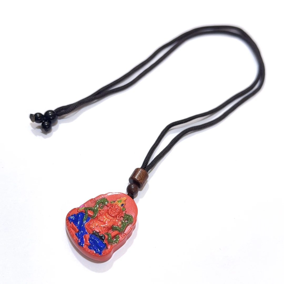 含辰砂工艺品E101 辰砂朱砂吊坠 尺寸35*28mm