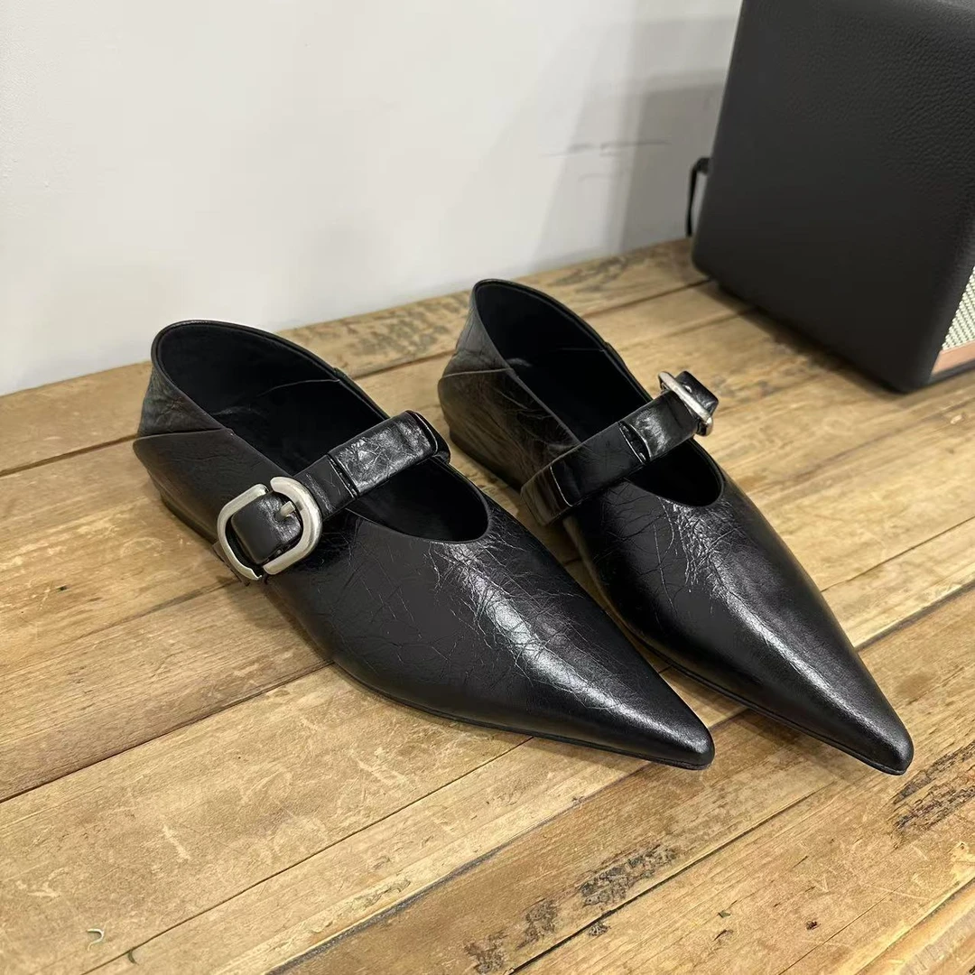 KAKA NUOYA卡卡诺亚 1840  时尚休闲浅口一字带玛丽珍单鞋