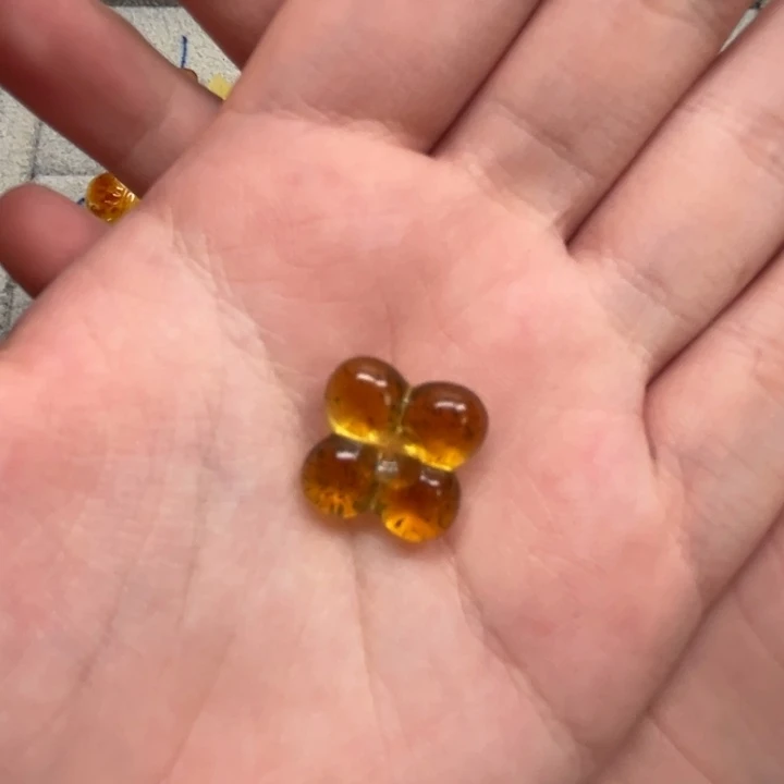 裸石琥珀未镶嵌胖***胖天然蜜蜡配件