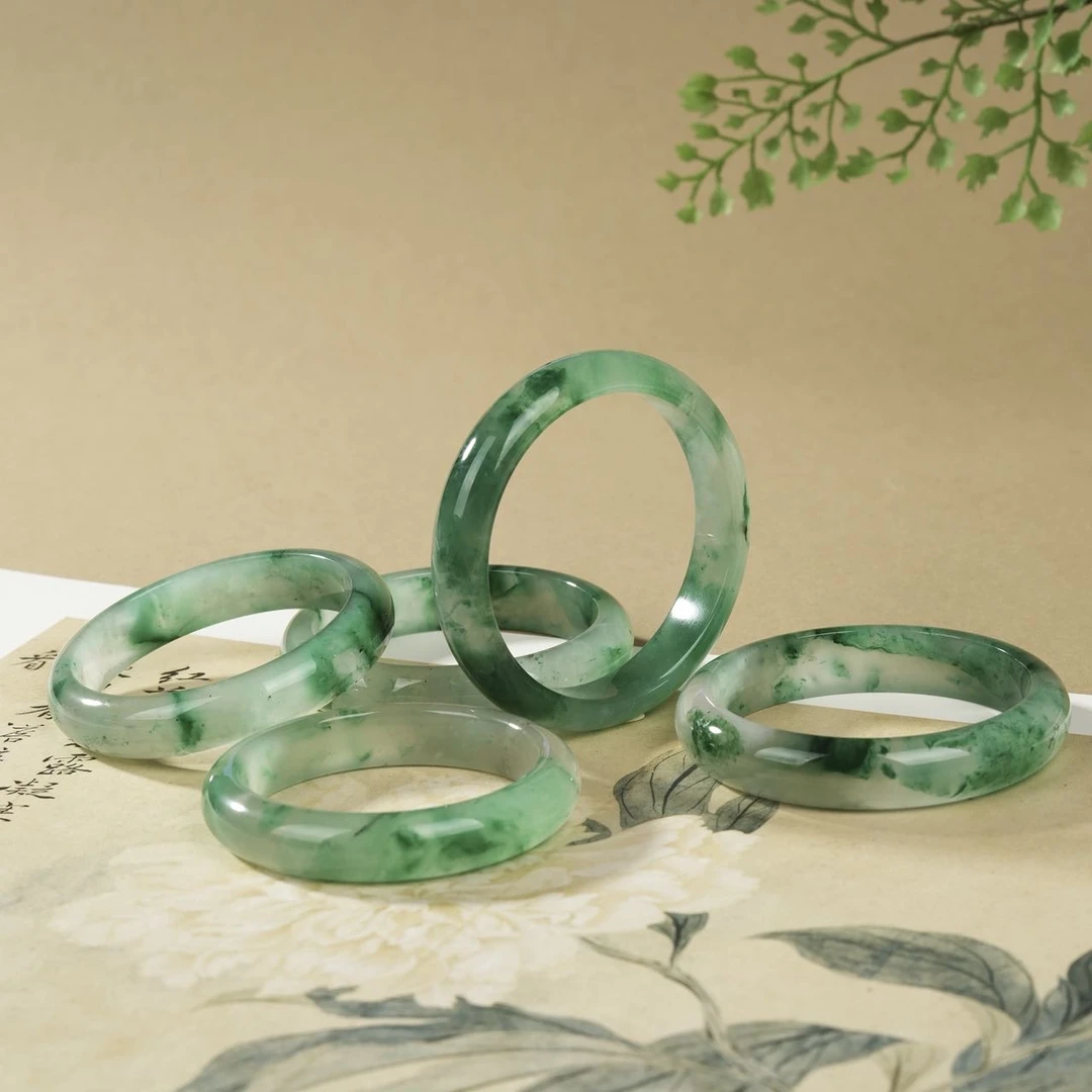 【云上叙】独龙玉手镯—多样性发一件-10x7mm-V41268-M（甄选）