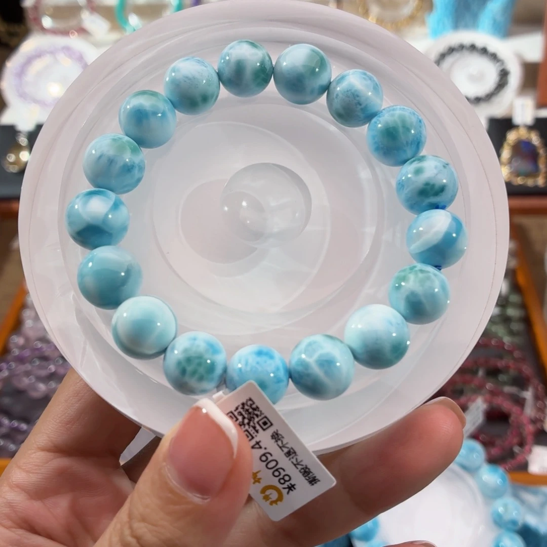 未镶嵌针钠钙石（海纹石）手串12mm