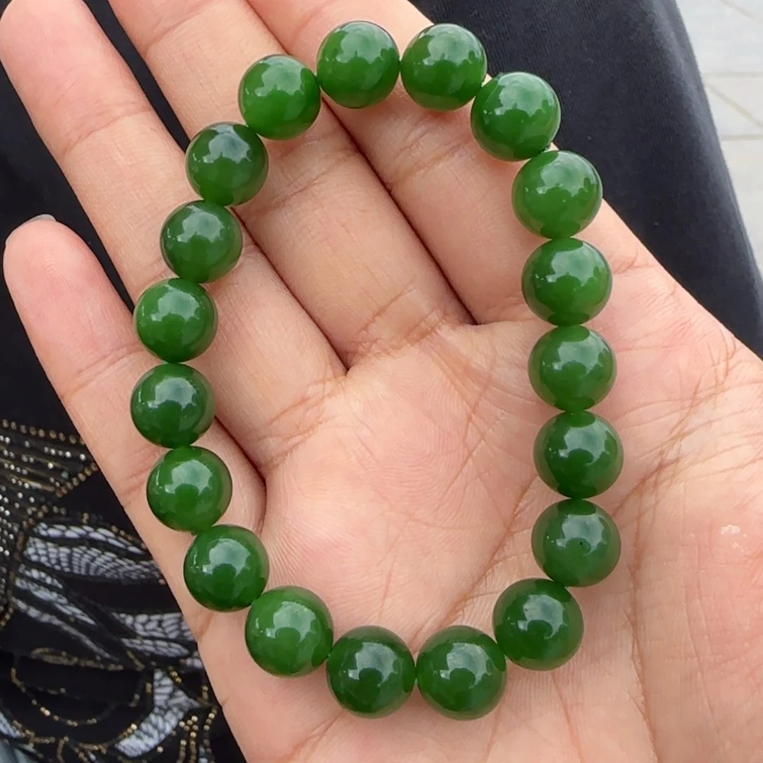 和田玉未镶嵌手串卡10