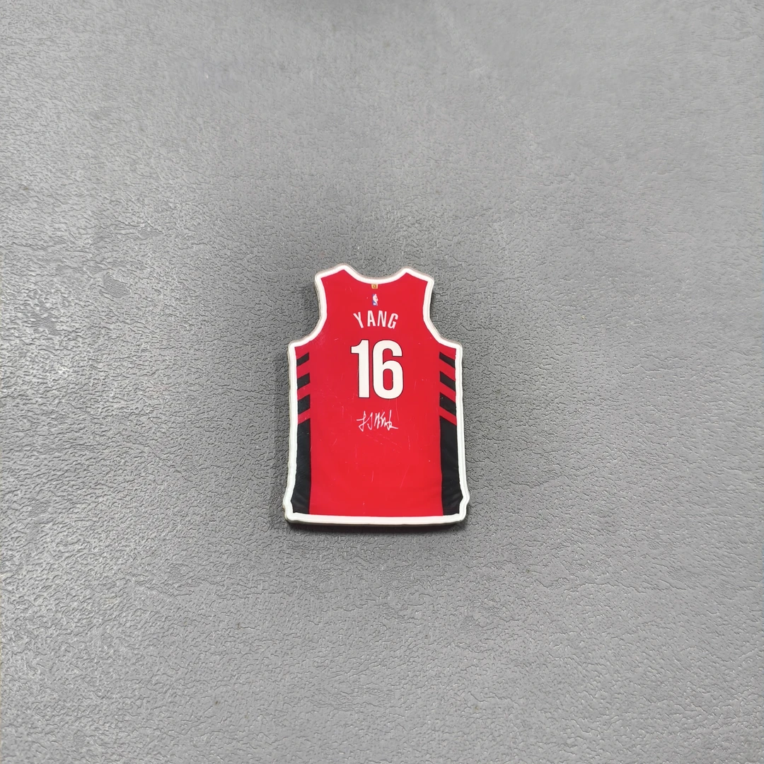 NBA开拓者杨翰森磁吸冰箱贴双面图案篮球冰箱贴