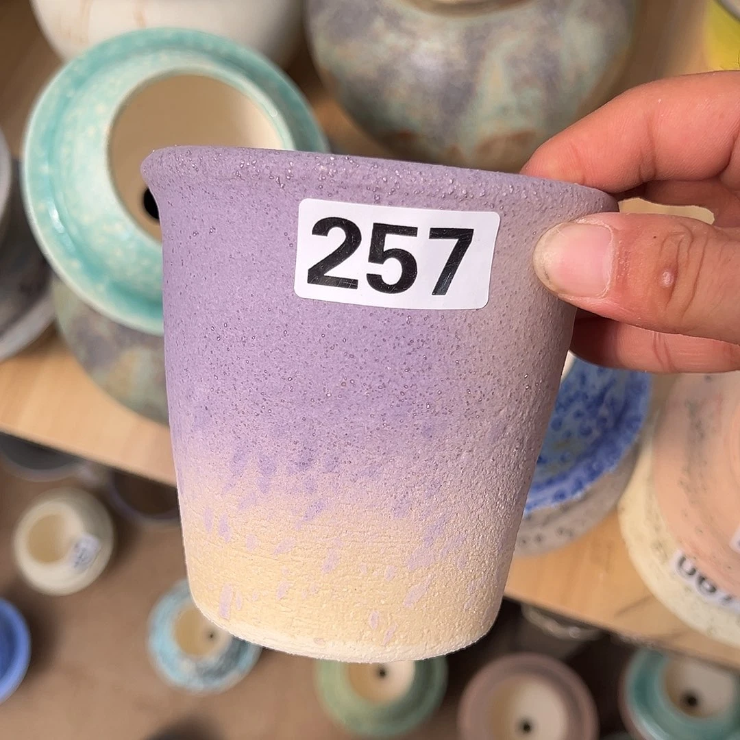 景德镇紫色小奶罐257