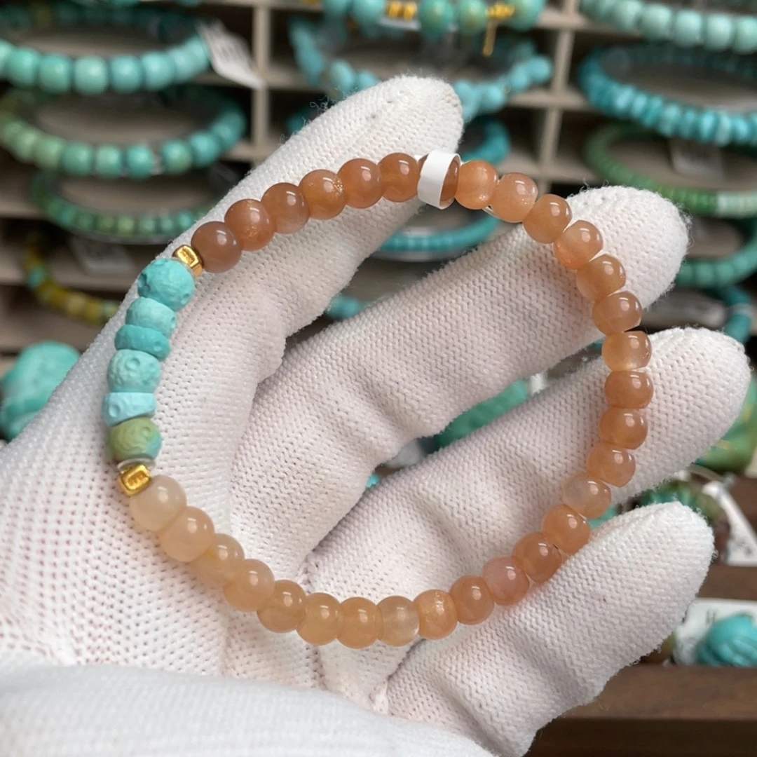 绿松石未镶嵌直切单圈