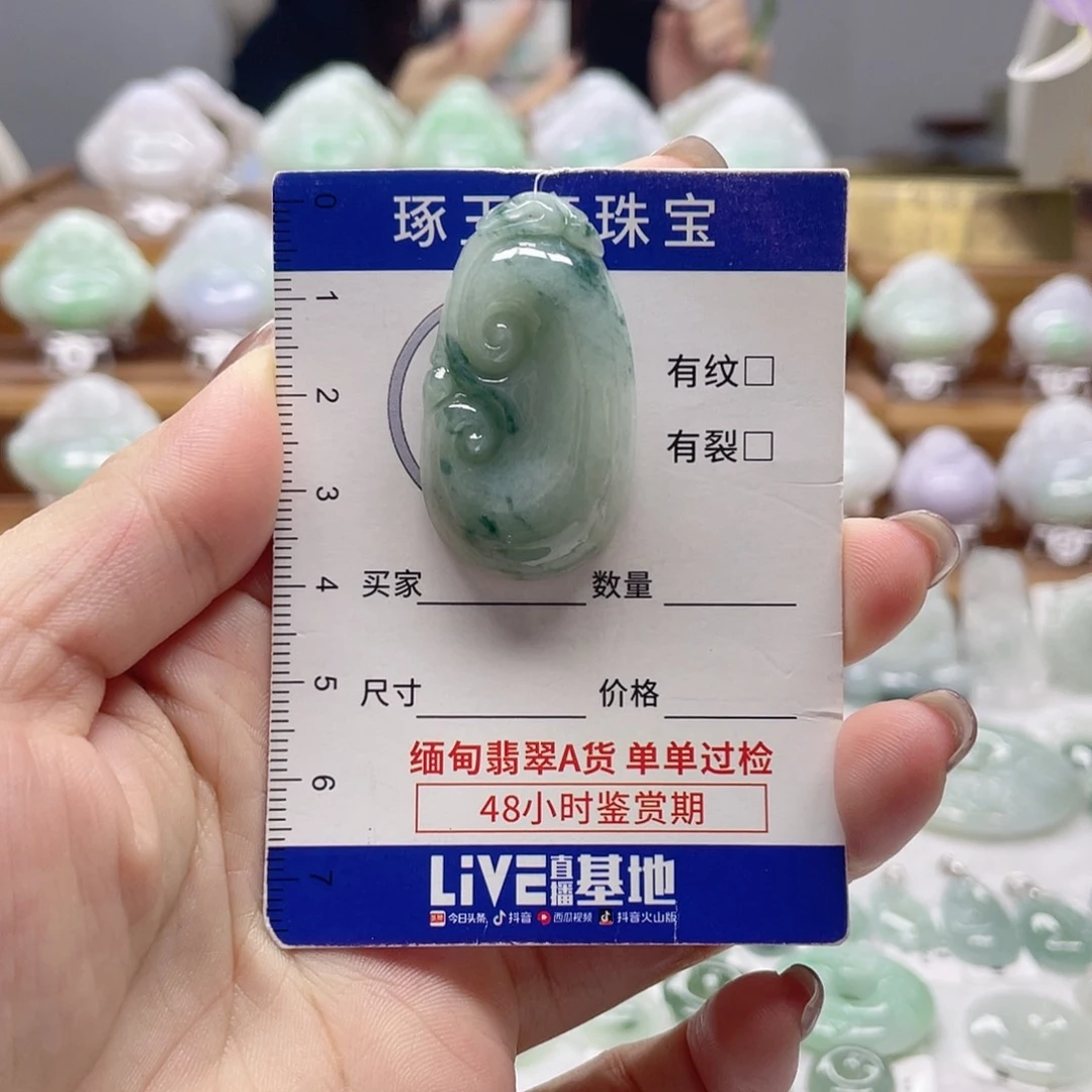 颈饰未镶嵌翡翠如意