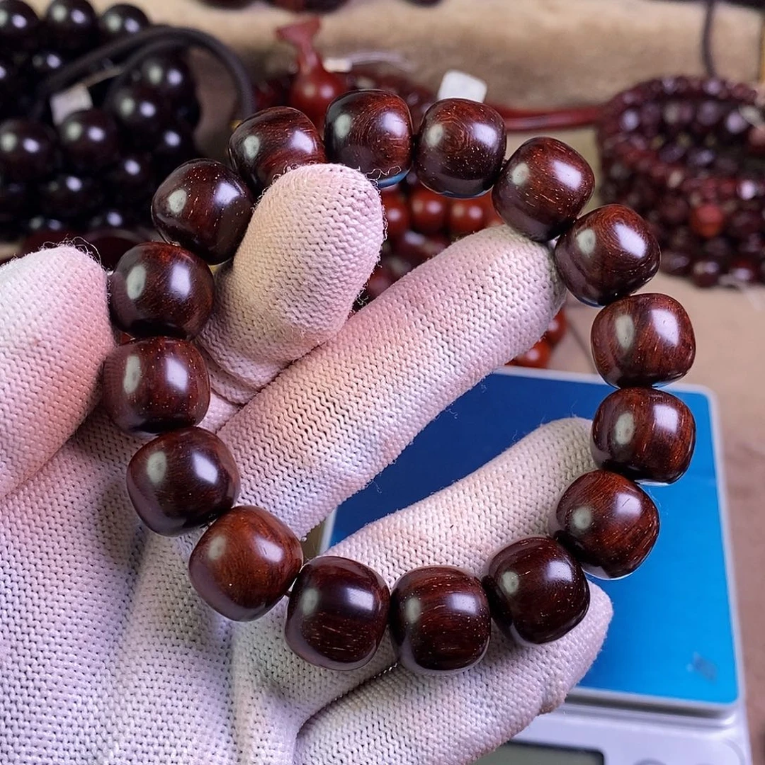 小叶紫檀手串/手链无胶无蜡14老型