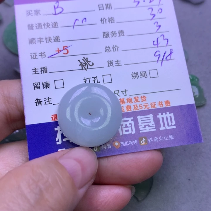 翡翠未镶嵌颈饰B****?翡翠