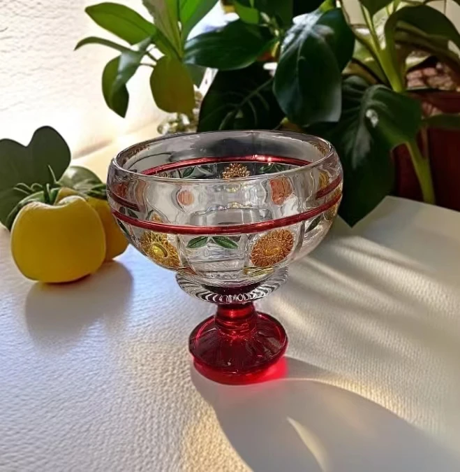 大号太阳花彩绘水果盘