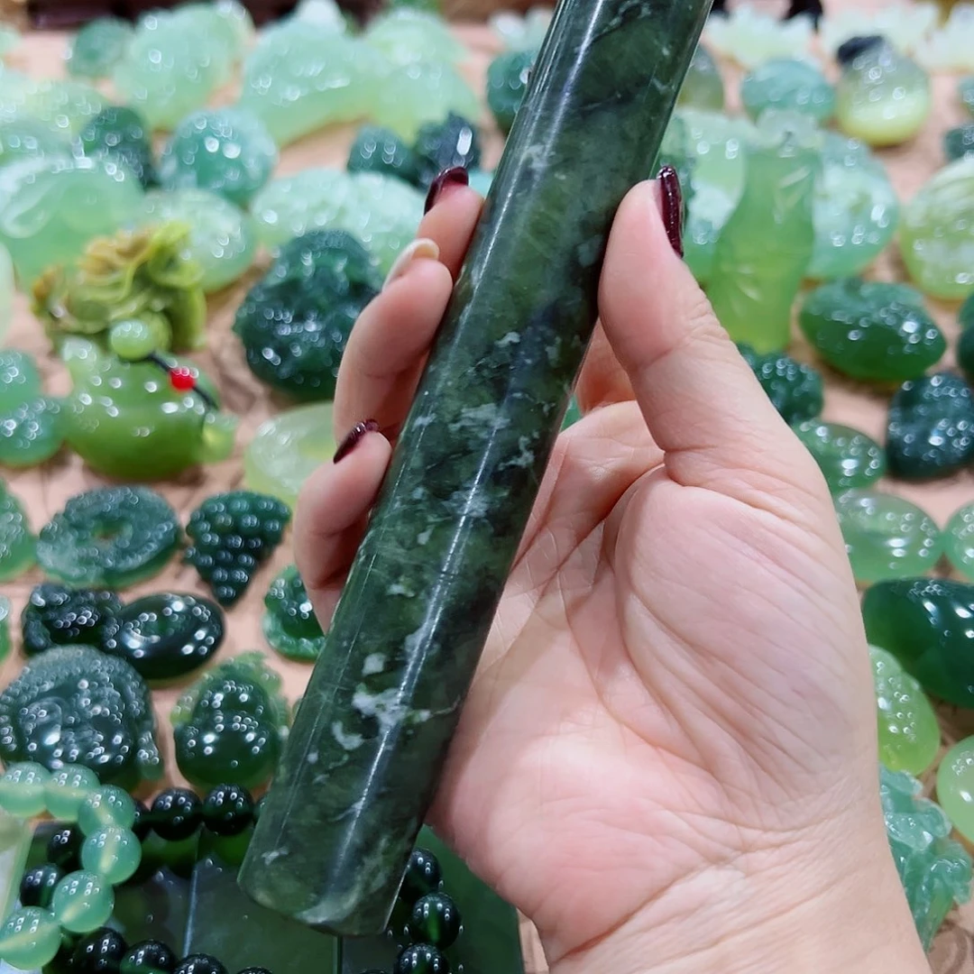 未镶嵌蛇纹石玉擀面