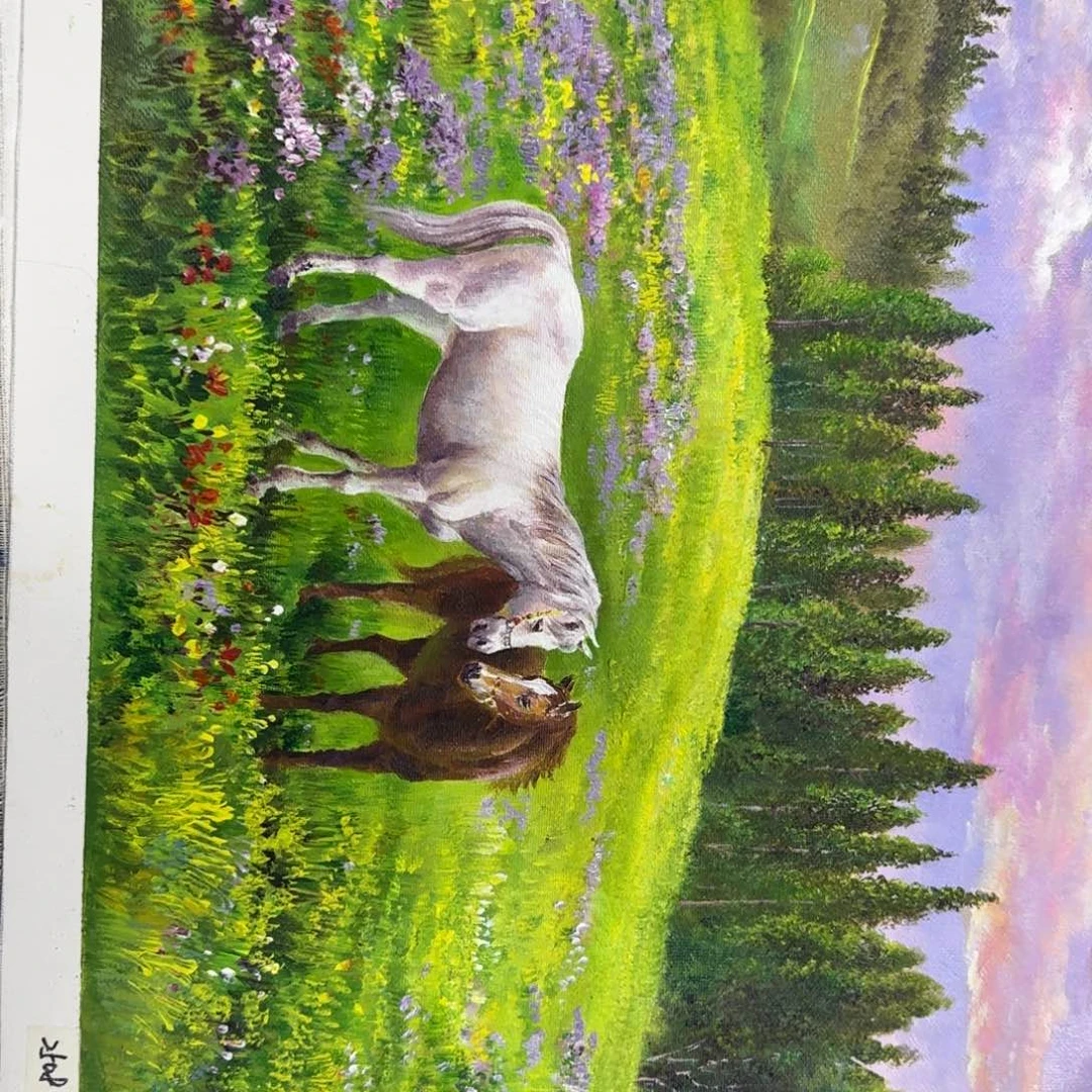 油画一起吃火锅的感觉