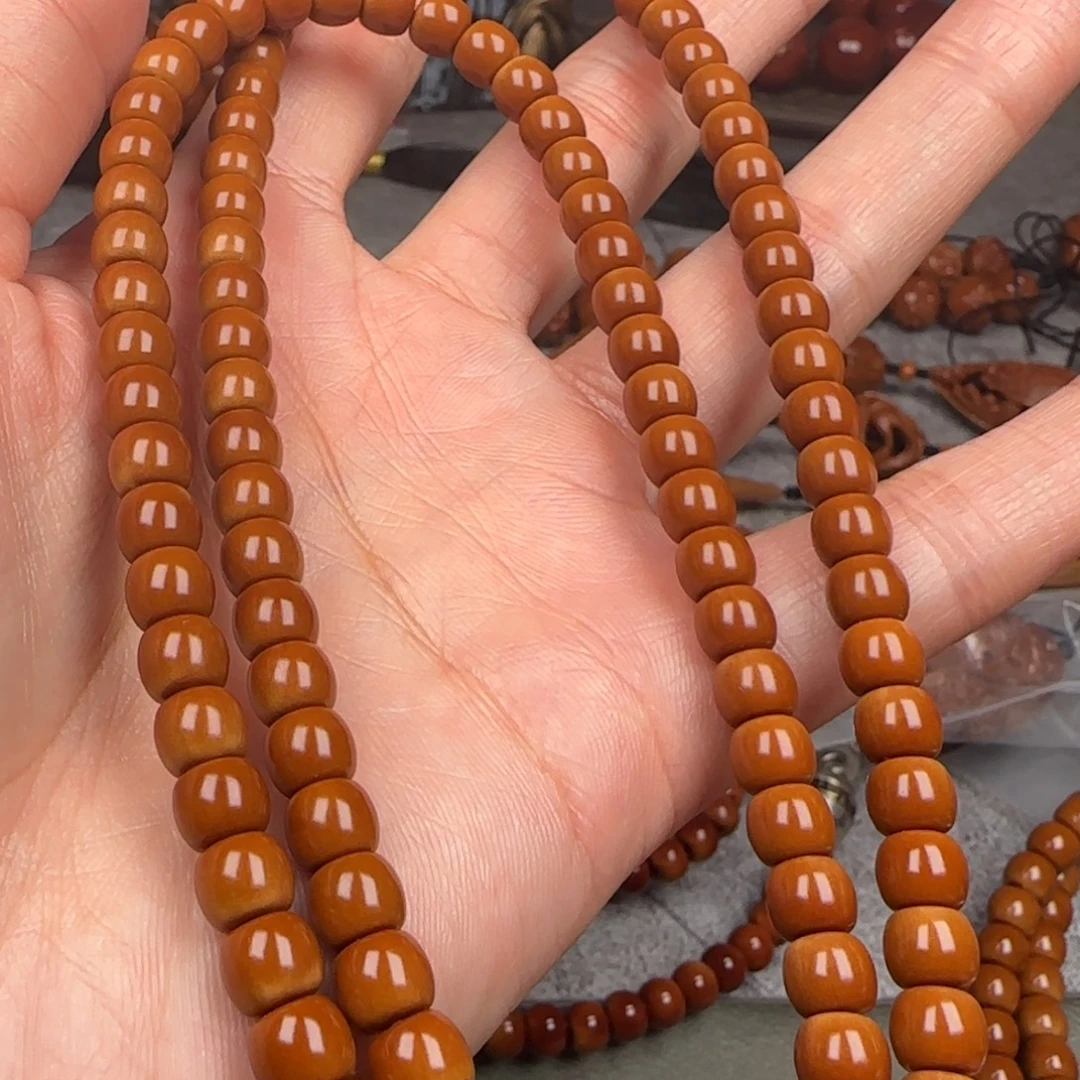 橄榄核手串/手链0.63尺寸核尖108长串