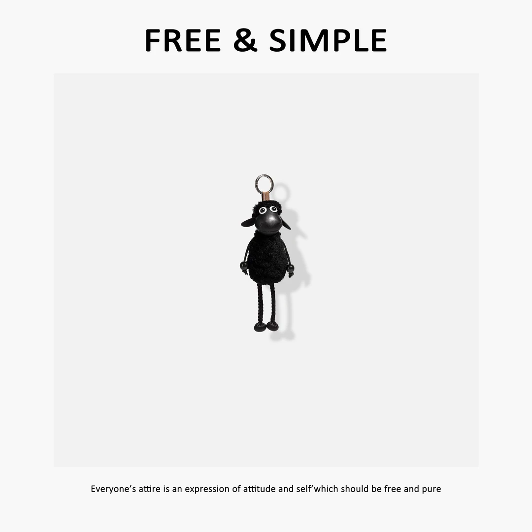 Free&Simple-‘’小羊挂件‘时尚韩系感休闲百搭单品’-ZB148