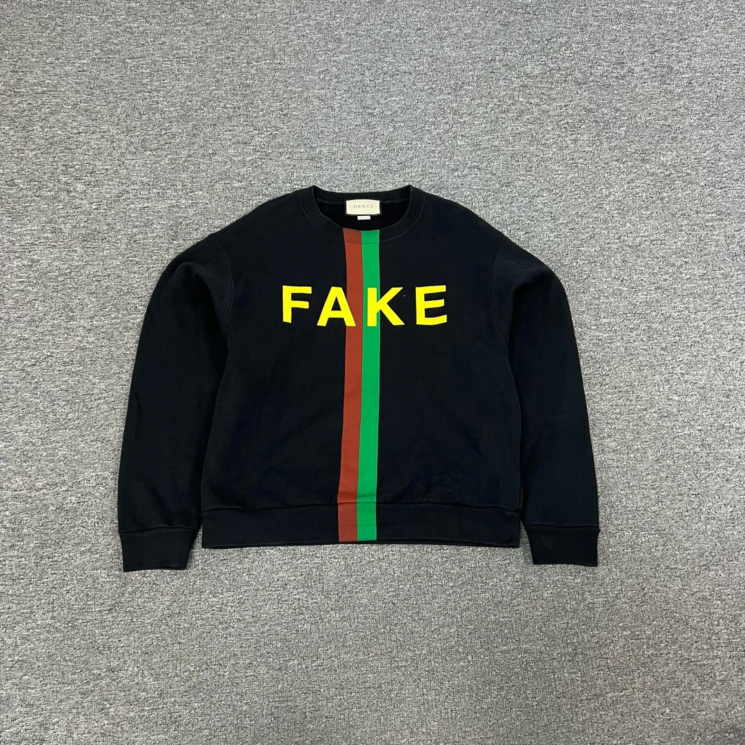 99新 AMIPARIS Gucci 彩条卫衣