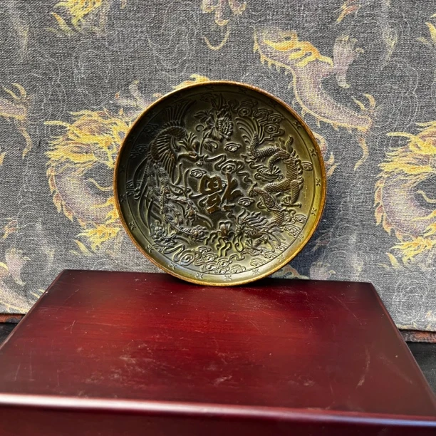 【闪购链接】铜百福盘子摆件