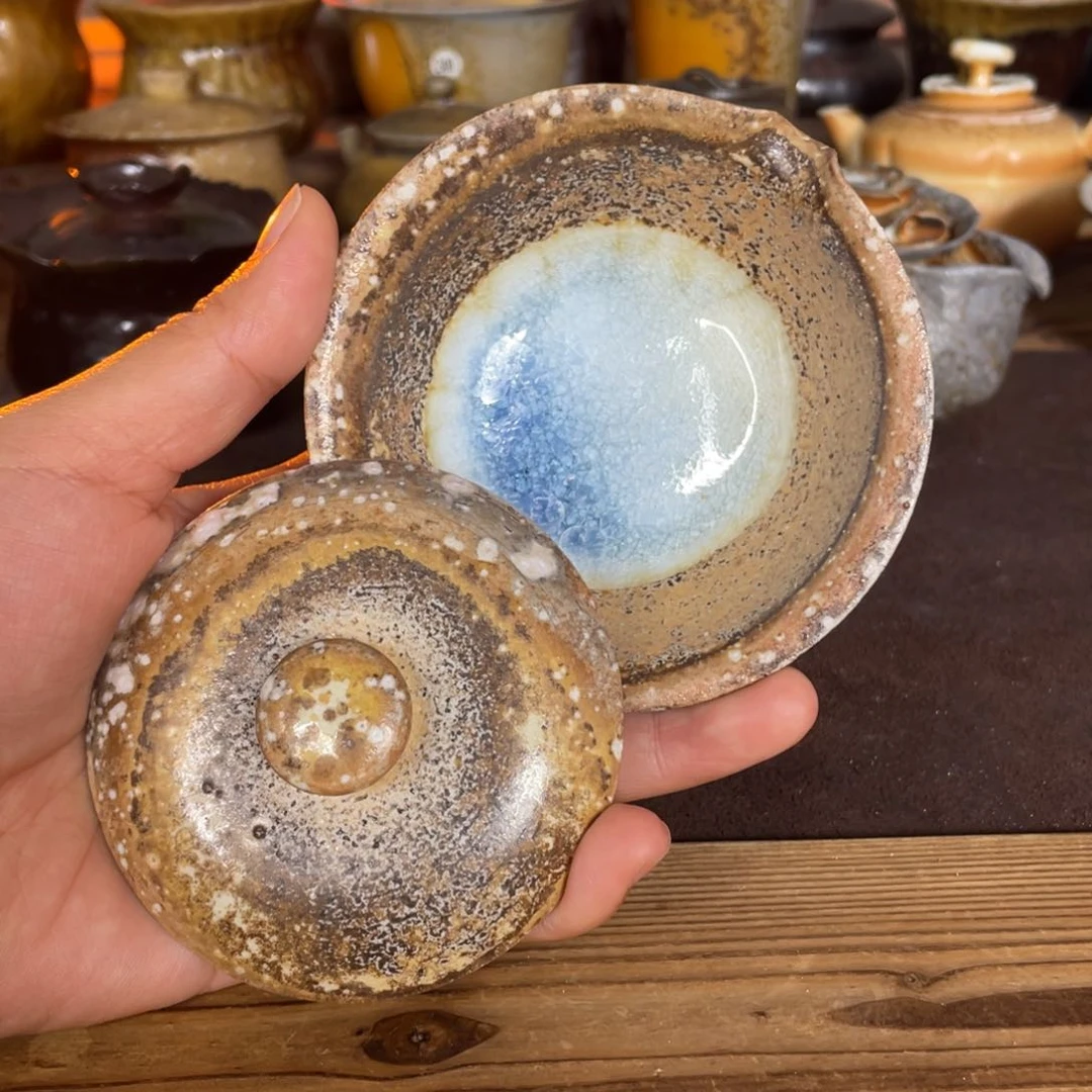 上****鲤白珍珠。 日式盖碗。   容量50