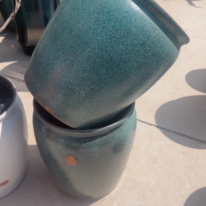 紫砂花盆24×20瑕……