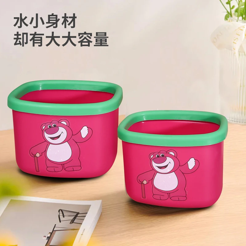 【买㊀送㊀！】草莓熊卡通桌面垃圾桶小号高颜值创意垃圾篓卧式废纸桶