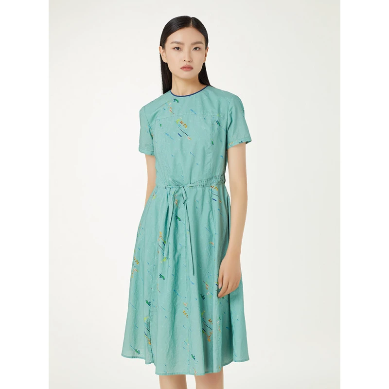 啦娜菲LANAFAY夏季印花连衣裙2X459