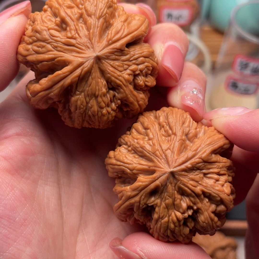 桃核把件全品绝配米字顶粗筋45