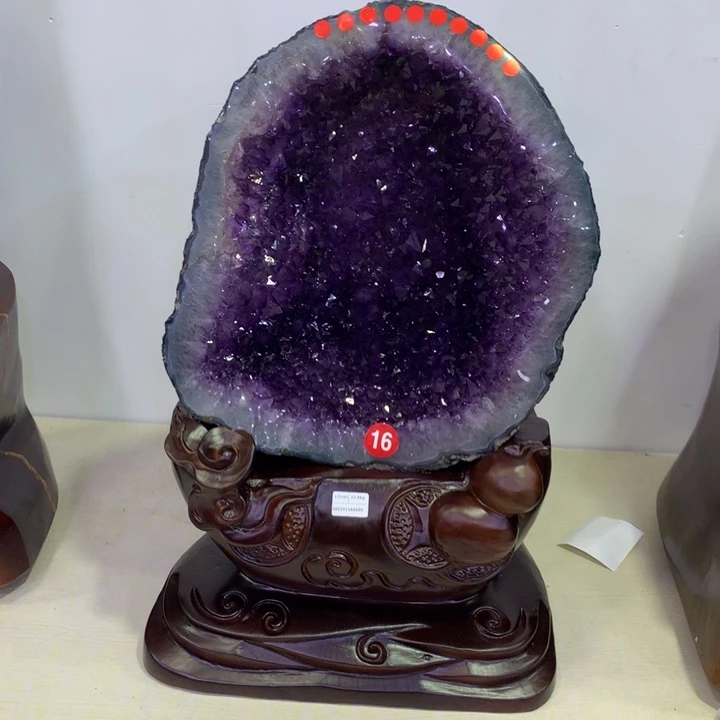 紫晶大型摆件（非配饰）未镶嵌空***官晶