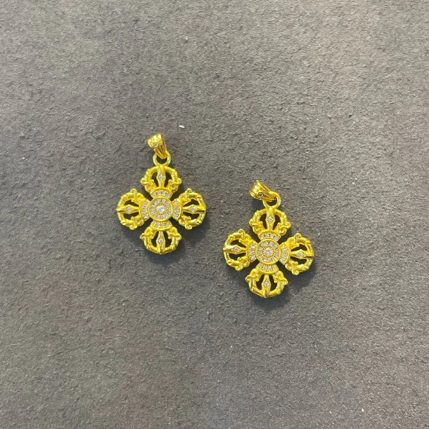 铜合金项链 S28-时尚四叶草吊坠大号0068