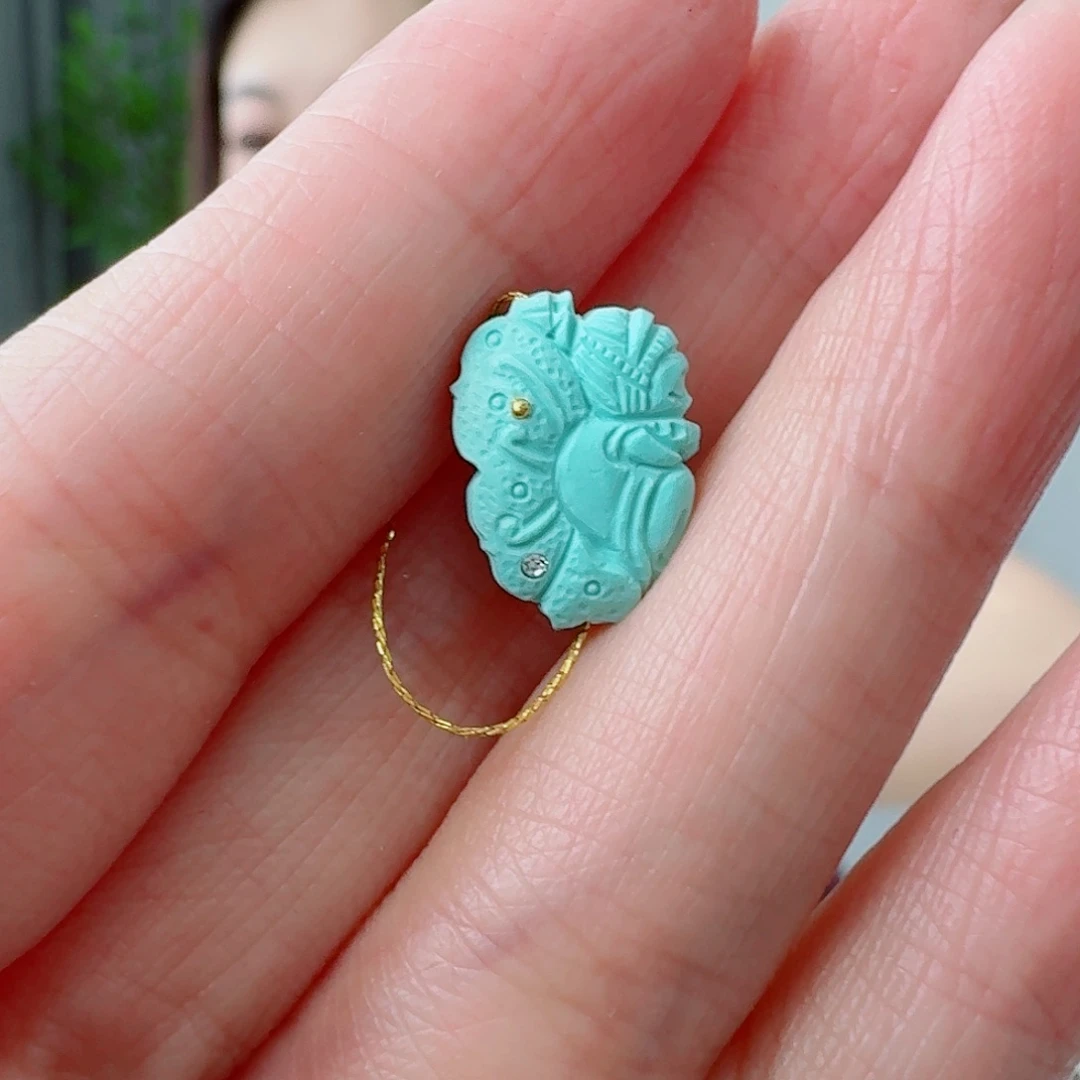 未镶嵌绿松石珠宝奇石