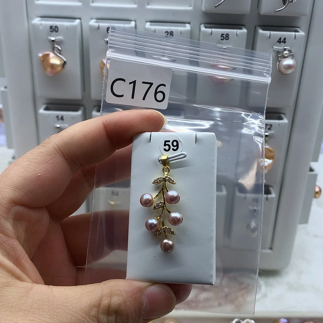 吊坠(不含链)淡水珍珠合金