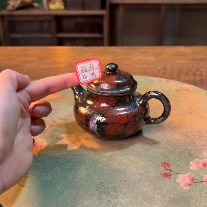 柴烧纯手工手绘陶瓷