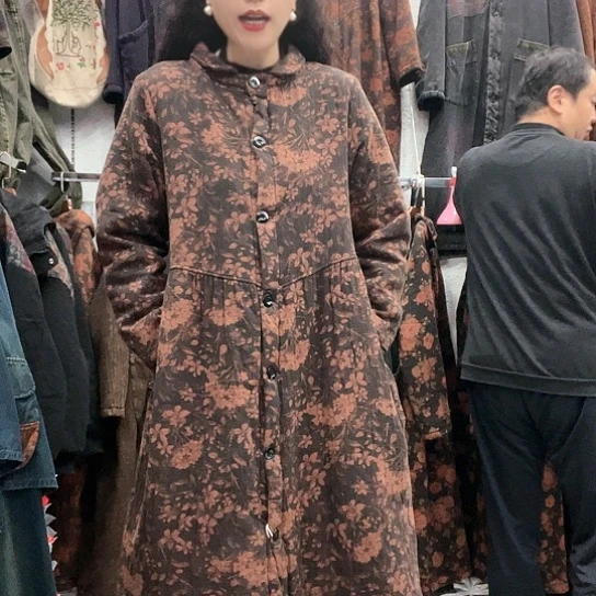 织绣招财猫棉袄小码咖花q