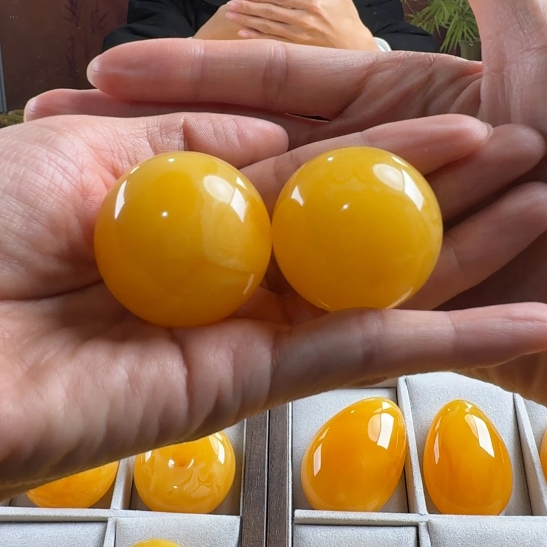 蜜蜡毛衣链未镶嵌