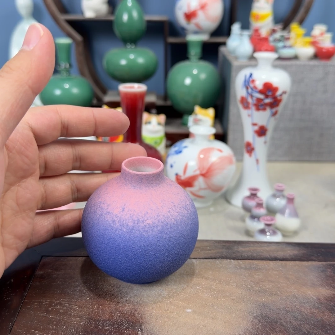 陶瓷手工小花器摆件