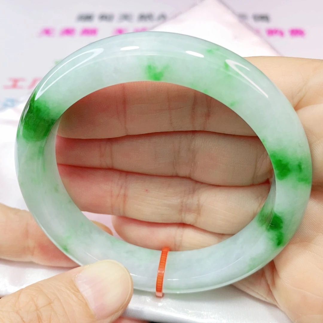 未镶嵌手镯翡翠56.8圈口正圈-完美力推