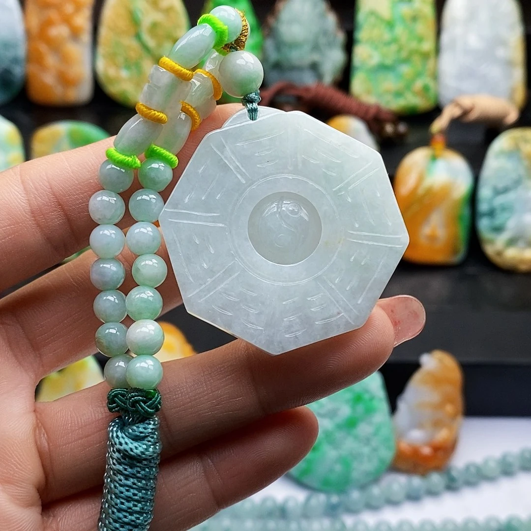 颈饰未镶嵌翡翠翡翠A货一物一证