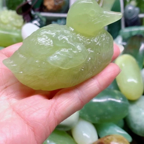 蛇纹石玉未镶嵌手把件