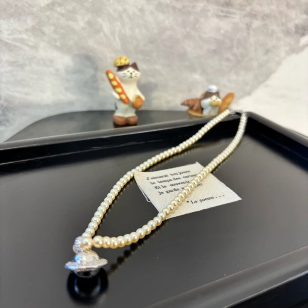 铜合金仿珍珠项链 zz星球项链XL2819