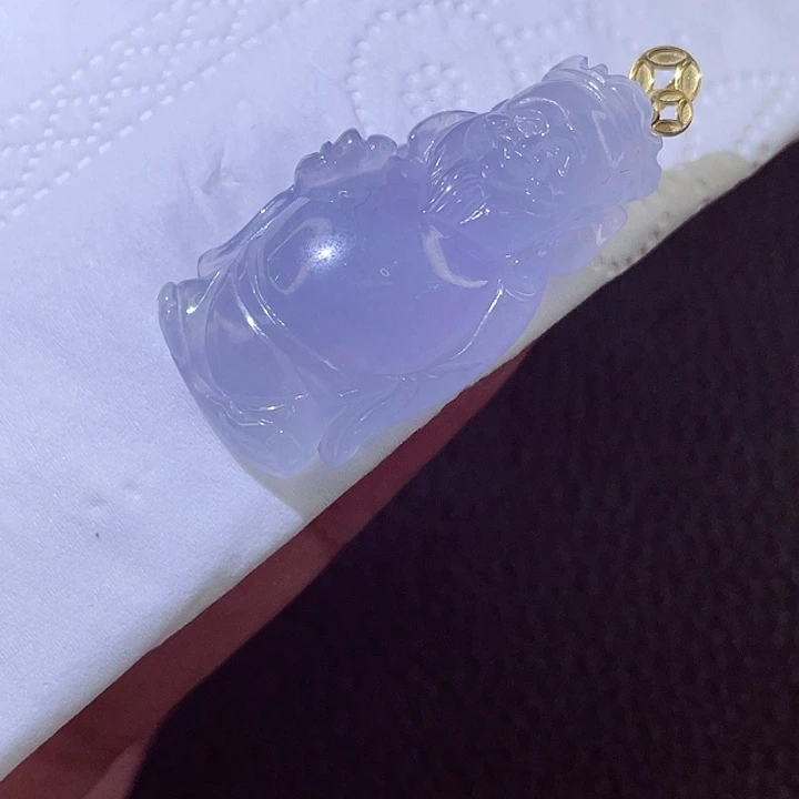 颈饰18K金镶嵌翡翠翡翠
