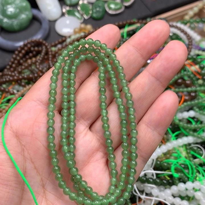 和田玉未镶嵌手链35